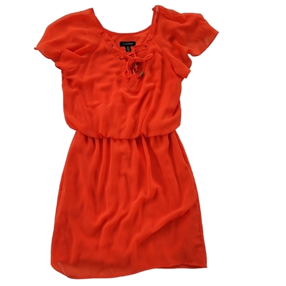 Jodi Kristopher Dark Orange‎ Dress - Picture 1 of 8